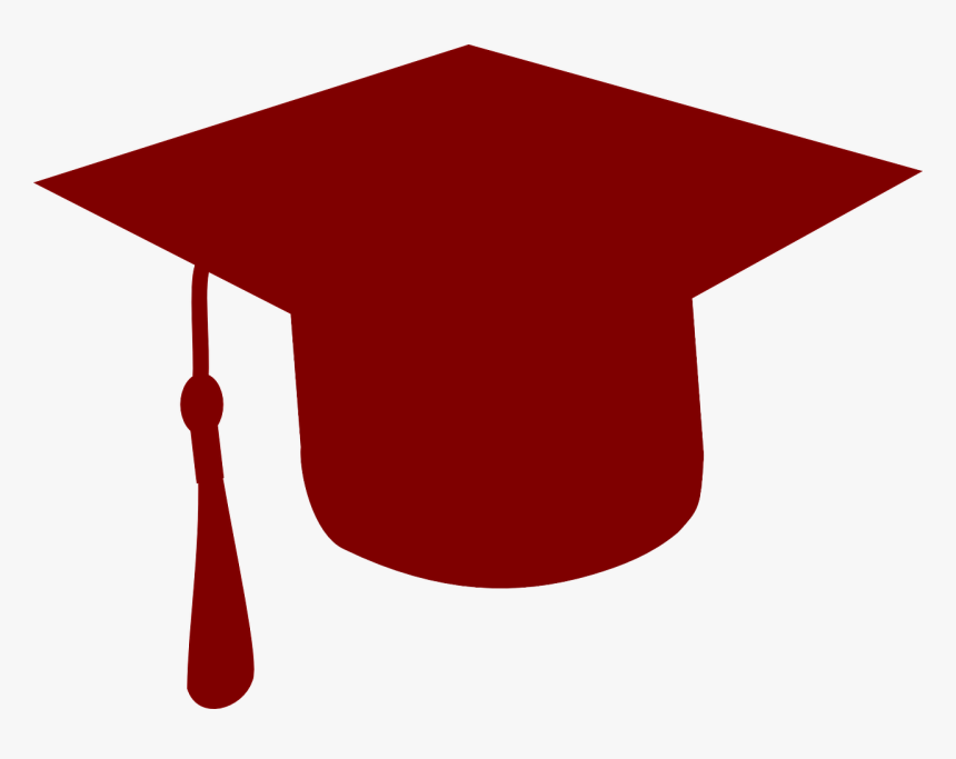 Maroon Graduation Cap Clipart, HD Png Download , Transparent Png Image