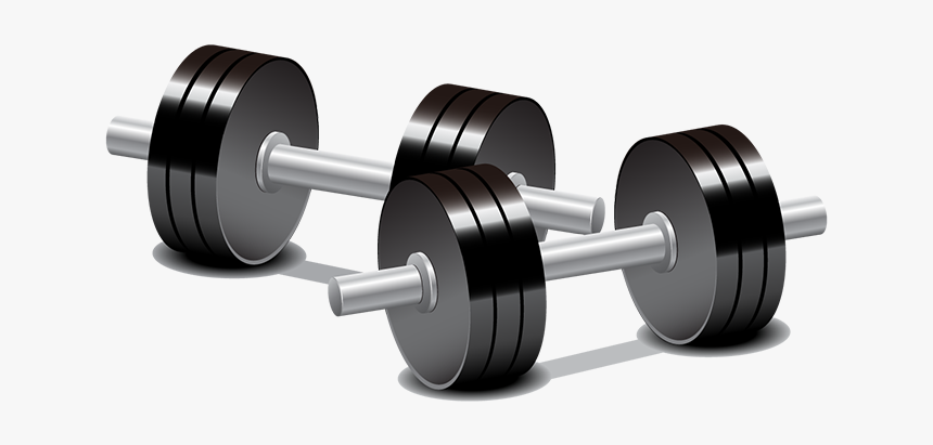 Powerlifting - Dumbbell Png Cartoon, Transparent Png