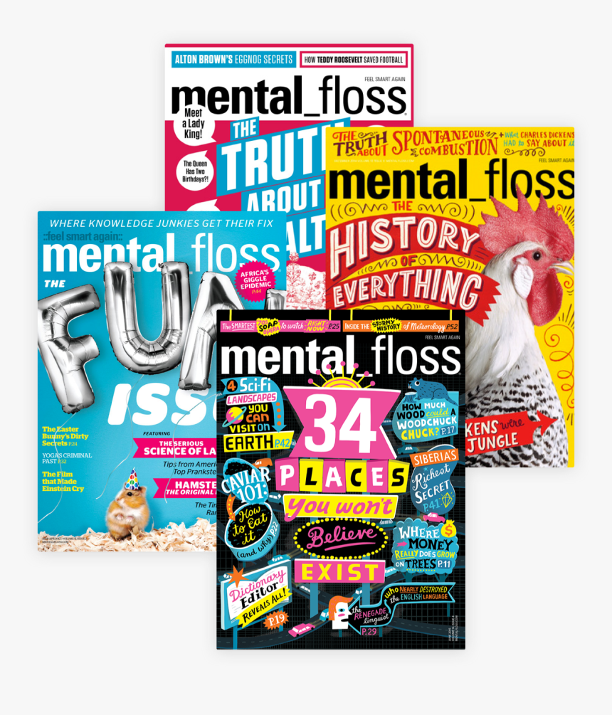 Transparent Magazines Png - Mental Floss, Png Download