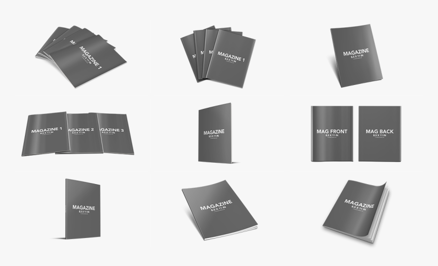 Magazine Cover Mockup Png, Transparent Png