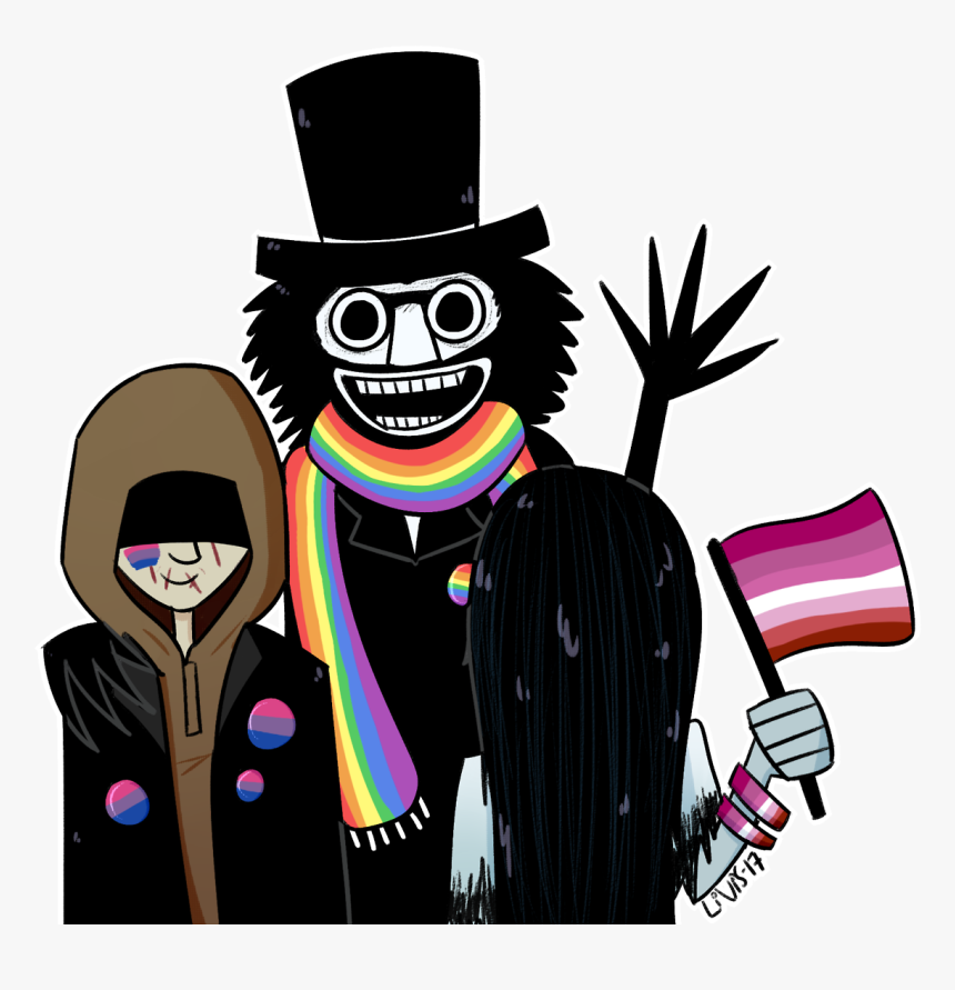 Cartoon Fictional Character - Babadook And Bye Bye Man, HD Png Download