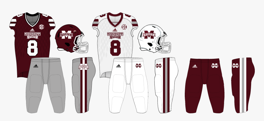 Mississippi State Football Uniforms 11 1 16 - Mississippi State University, HD Png Download