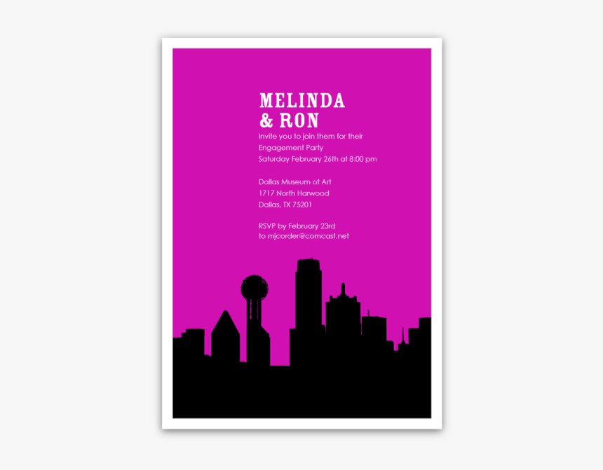 Dallas Skyline Silhouette, HD Png Download