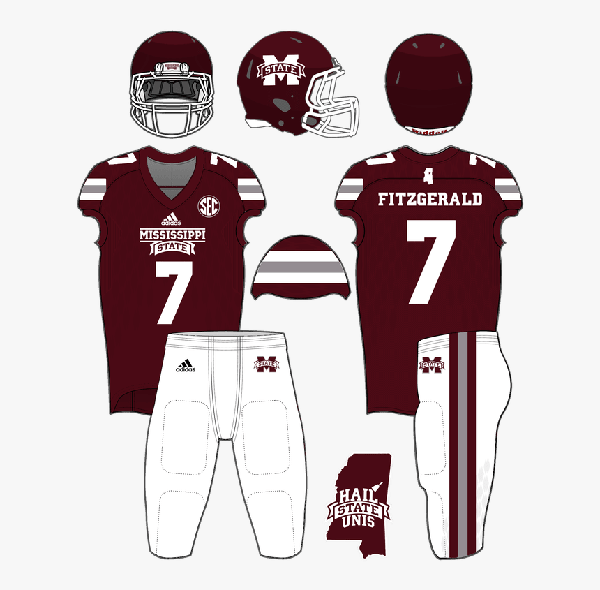 Mississippi State Football Jersey #2, HD Png Download