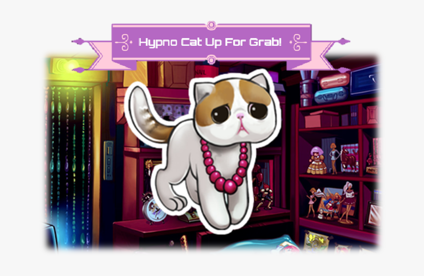 *coming Soon* Hypno Cat Up For Grab - Party In My Dorm Cat Cafe, HD Png Download
