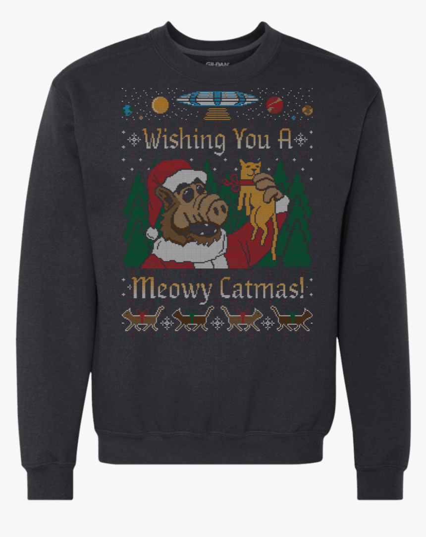 Alf Sweater Premium Crewneck Sweatshirt - Long-sleeved T-shirt, HD Png Download