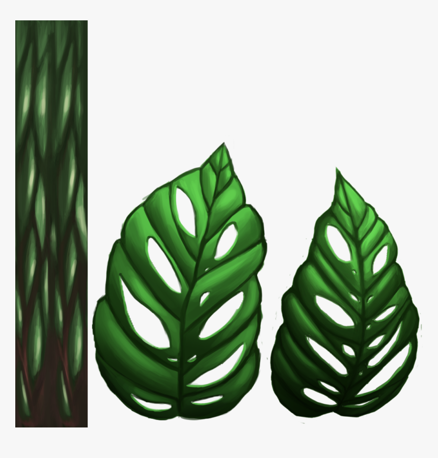 Hand Painted Texture Plant Png, Transparent Png