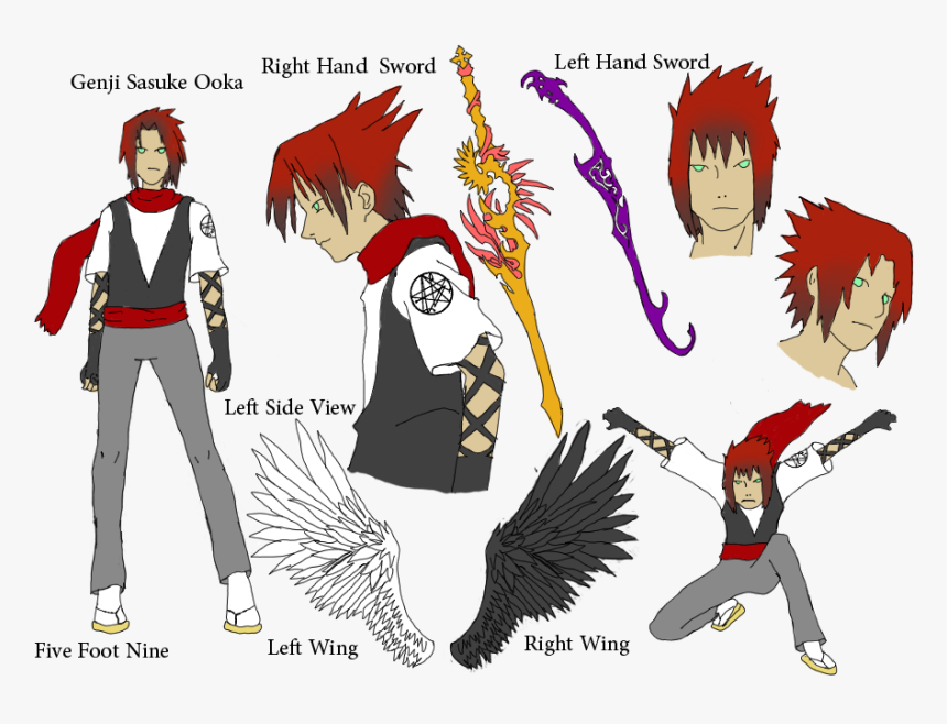 Genji Sasuke Ooka - Genji And Sasuke, HD Png Download