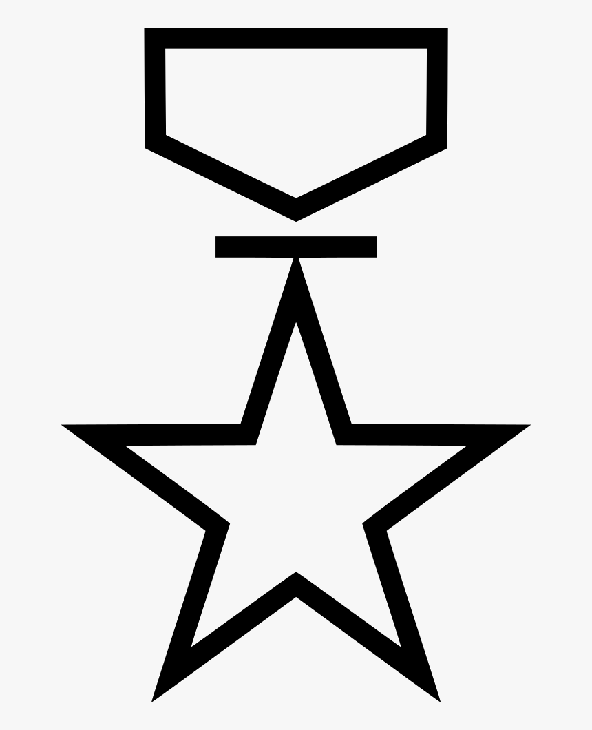 Award Honor Medal - Vector Star Outline Png, Transparent Png
