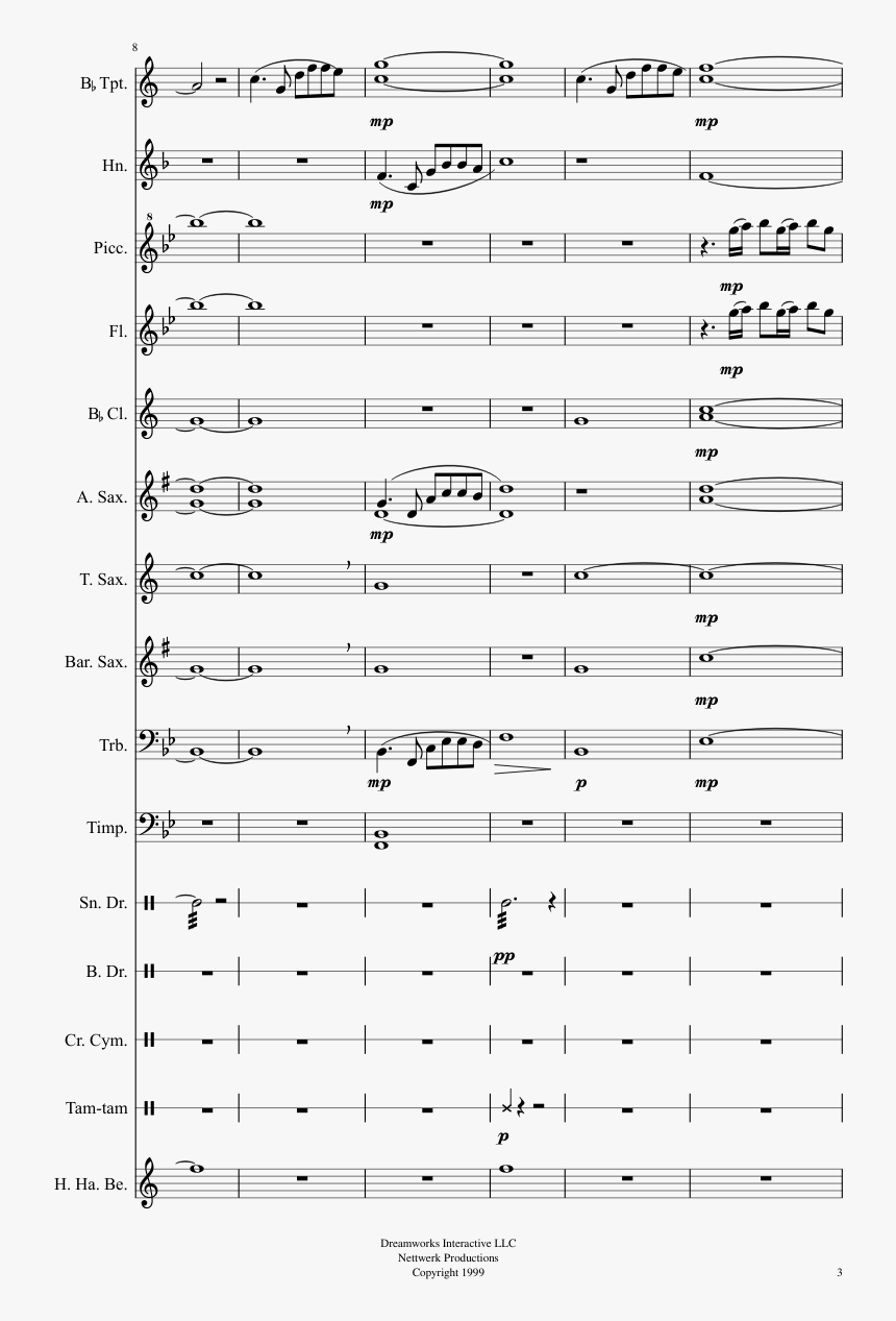 Medal Of Honor Main Theme Sheet Music Composed By Michael - Saxophone, HD Png Download