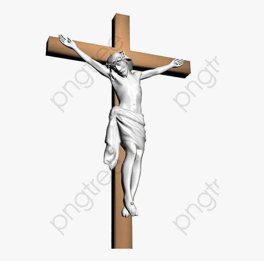 D Cross Jesus Material - Crucifix, HD Png Download
