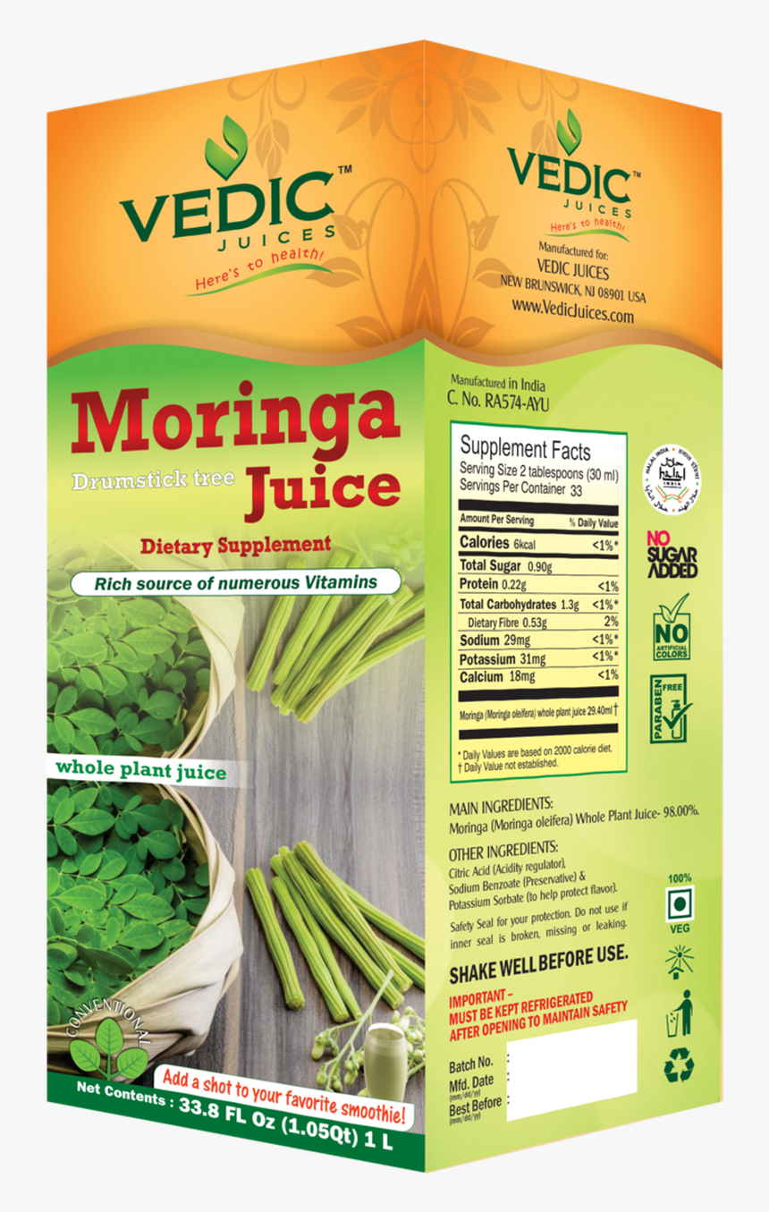 Vedic Moringa Juice, HD Png Download