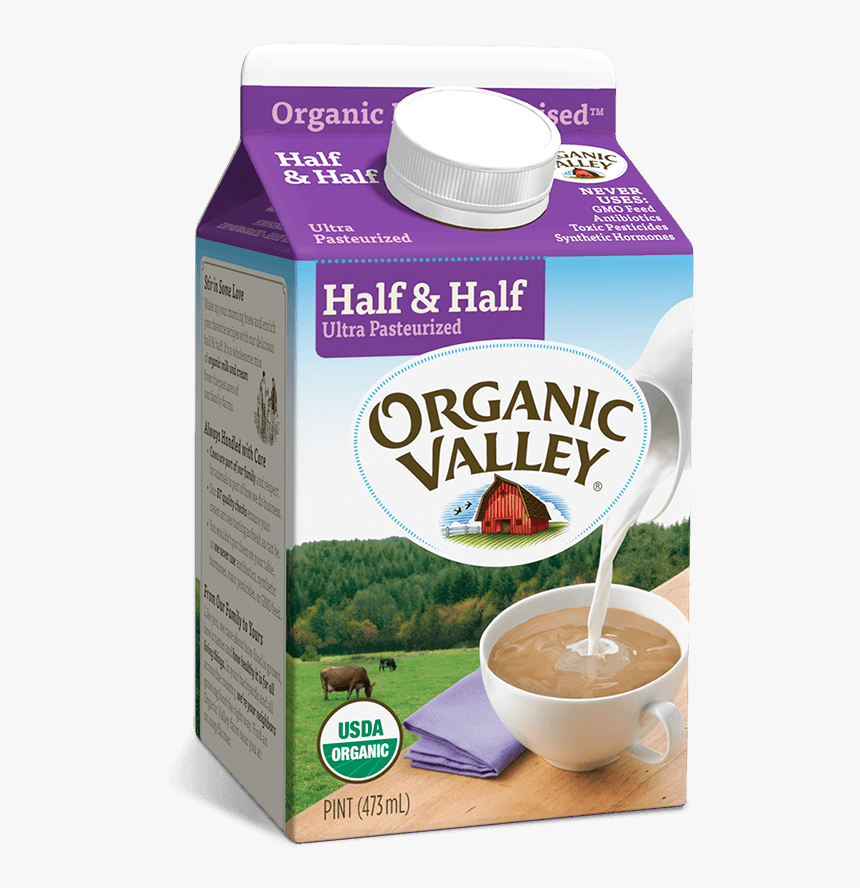 Organic Valley Half And Half, HD Png Download