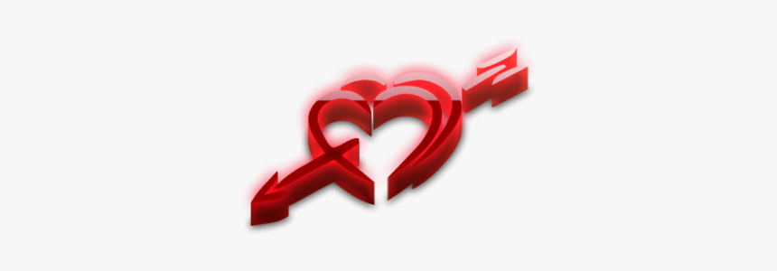 Arrow Love Png - Heart, Transparent Png