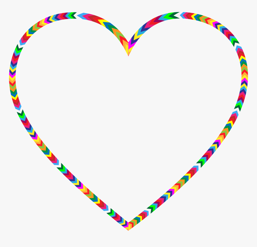 Multicolored Arrows Heart Clip Arts - Gold Simple Jewellery Set, HD Png Download