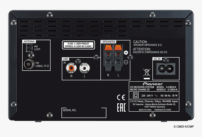 Pioneer X Cm32bt K, HD Png Download