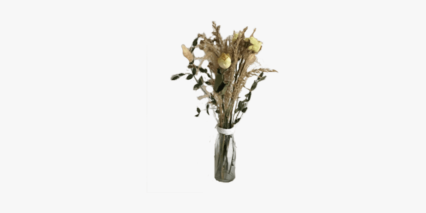 Small Bouquet Of Roses And Grasses - Vase, HD Png Download