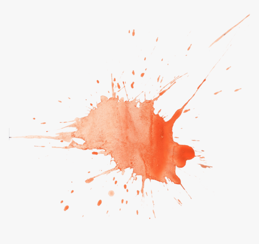 Free Png Watercolor Splashes Png Png Image With Transparent - Orange Paint Splatter Png, Png Download