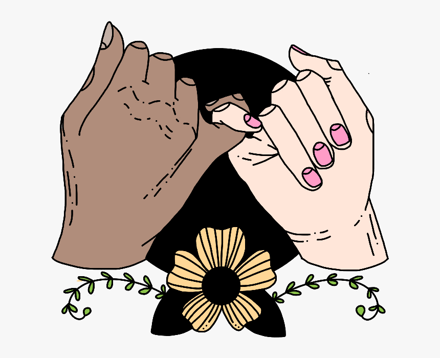 #hand #couple #lover #outline #draw #drawing #freetoedit - Lover Drawing, HD Png Download