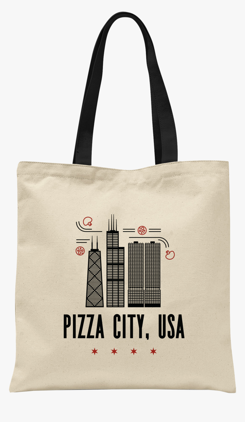 Pizza City Tote Bag - Coffee Tote Bag, HD Png Download