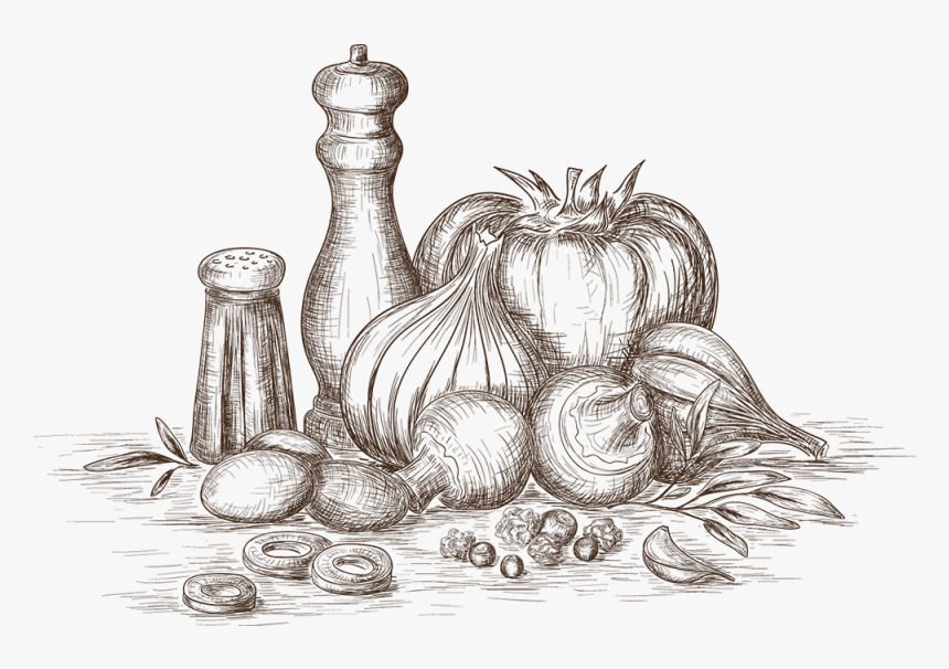 Sketch , Png Download - Spices & Herbs Sketch Png, Transparent Png
