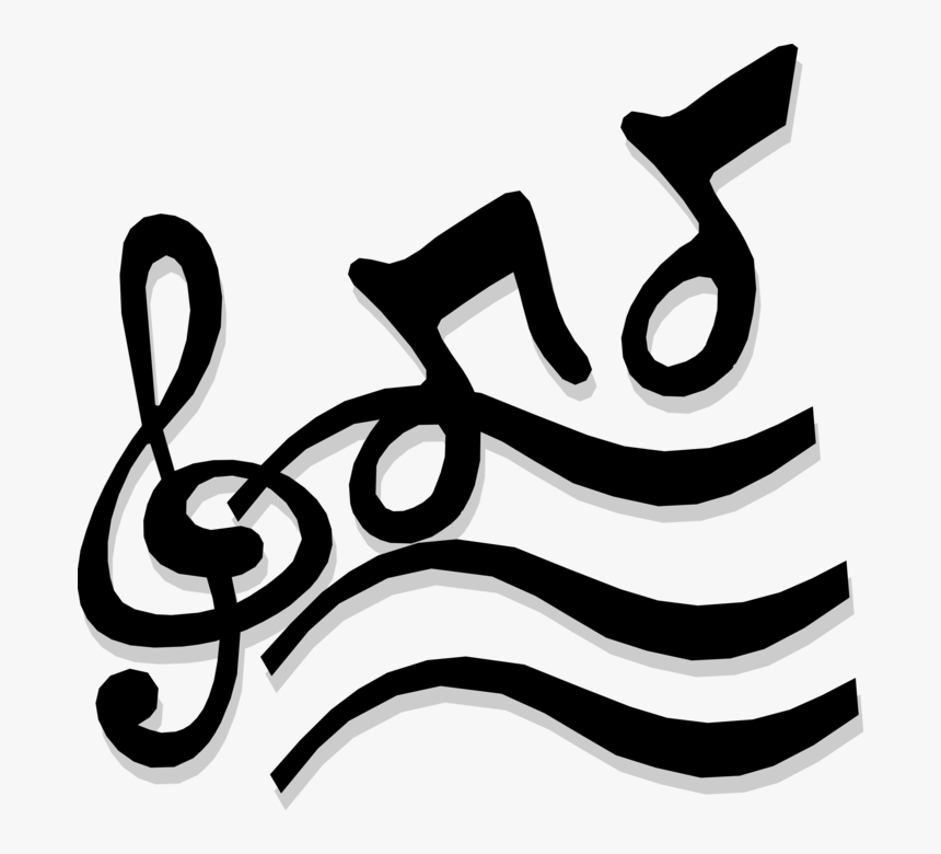 Vector Illustration Of Musical Notation Music Notes - Musical Note, HD Png Download