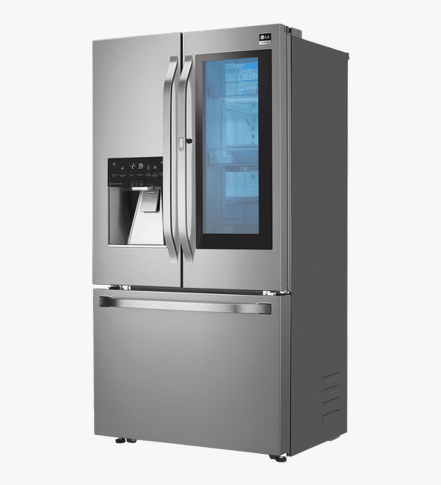 French Door Refrigerator Lsfxc2496s 36in Wi Fi Counter - Refrigerator, HD Png Download