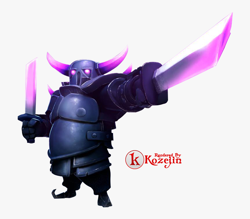 Barbarian King & Archer Queen - Clash Royale Gif Pekka, HD Png Download