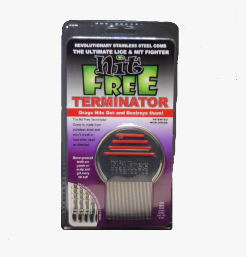 Terminator Metal Lice Comb Instruction, HD Png Download