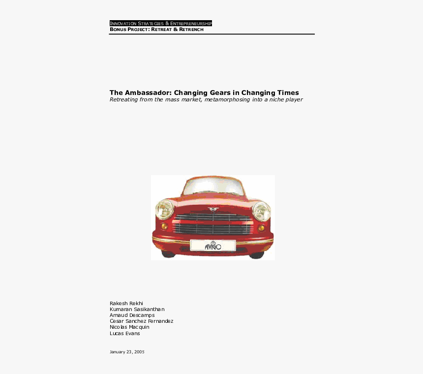 Motors Ambassador Avigo 2000 Dsz, HD Png Download