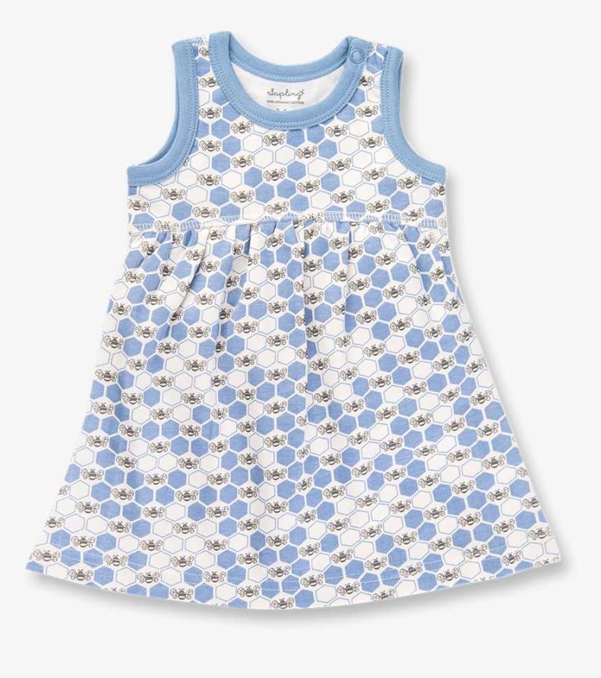 Cornflower Blue Bees Dress - Pattern, HD Png Download
