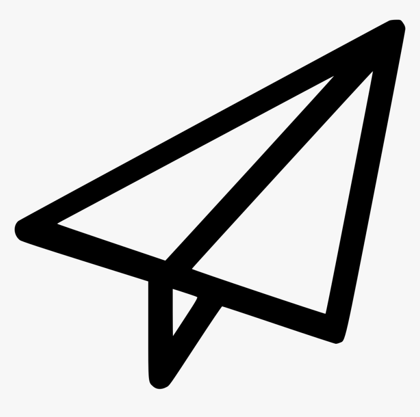 Paper Aeroplane - Aeroplane Icon, HD Png Download