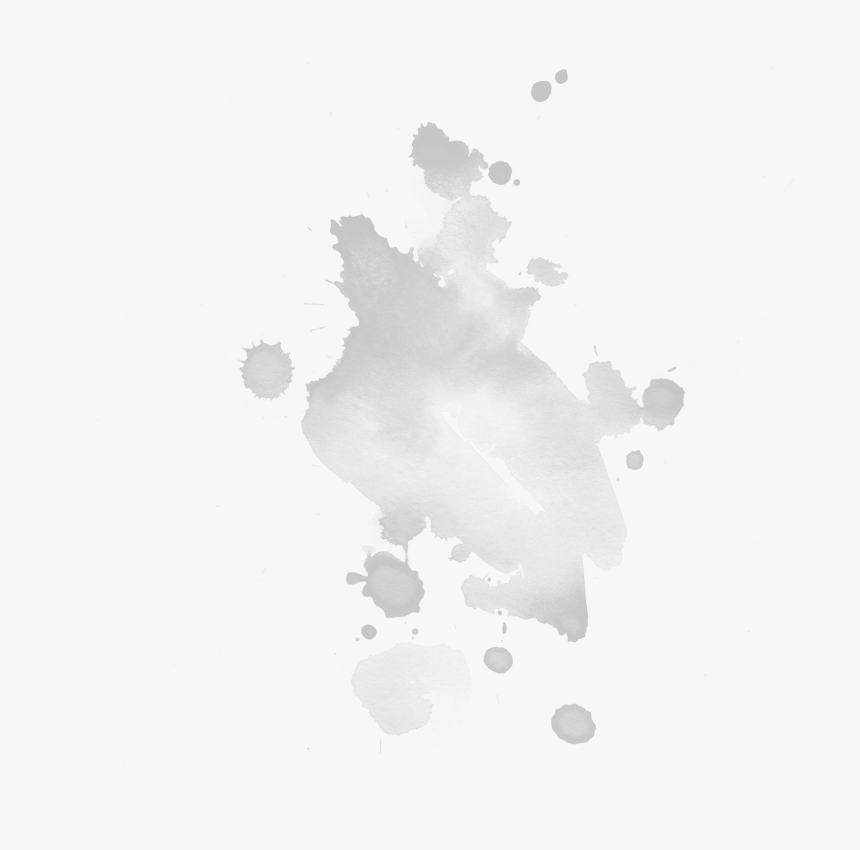 White Watercolor Drop Png, Transparent Png