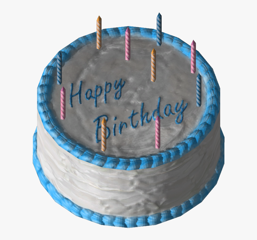 Happy Birthday Cake Png - Birthday Cake Png Blue, Transparent Png
