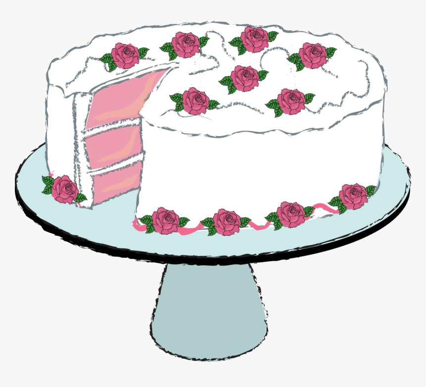 Free Clipart Images Cakes - Strawberry Cake Dessert Clipart, HD Png Download