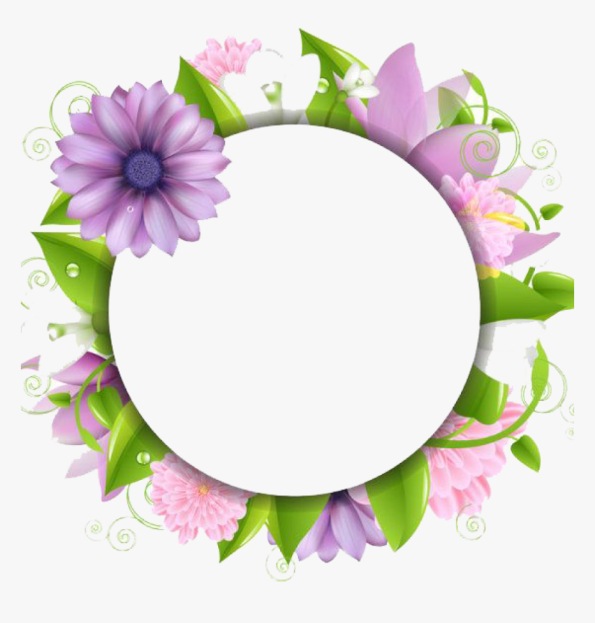 Flower Border Png Download Flowers Borders Free Photo - Vector Border Flower Png, Transparent Png