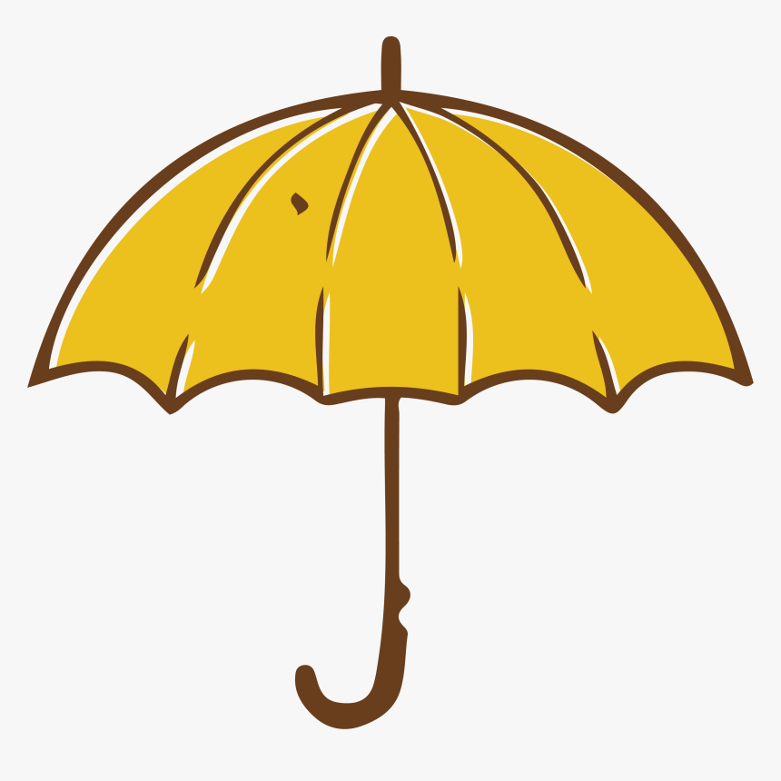 Umbrella Yellow Clip Art - Umbrella Clipart Transparent Background, HD Png Download