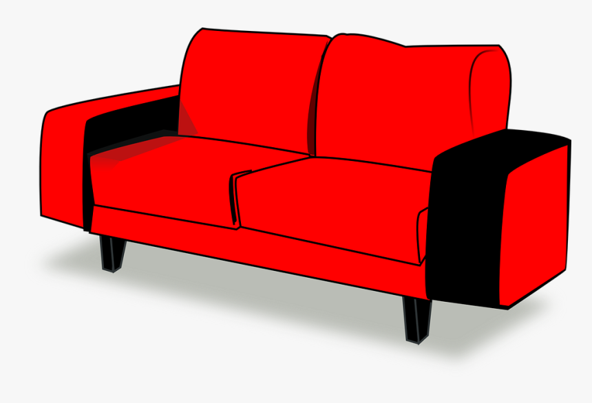 Couch, Red, Sofa, Interior, Furniture, Comfortable - Couch, HD Png Download