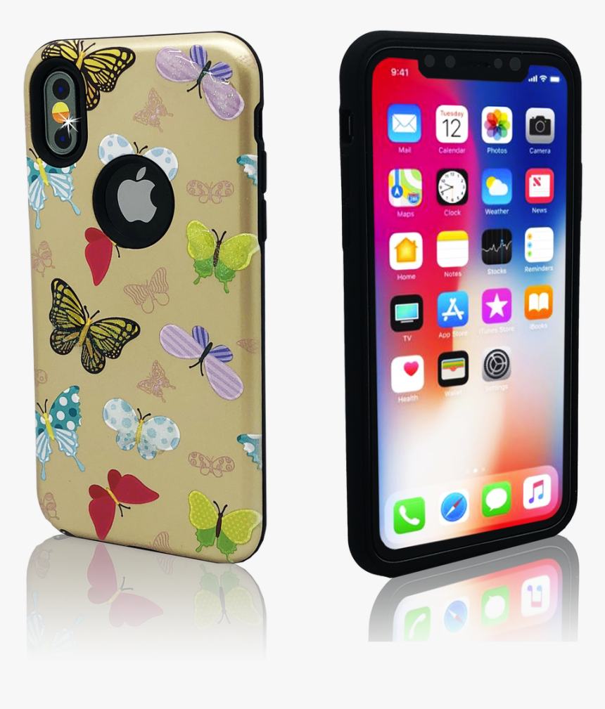 Iphone X/10/xs Mm 3d Butterfly - Iphone X Graphics, HD Png Download