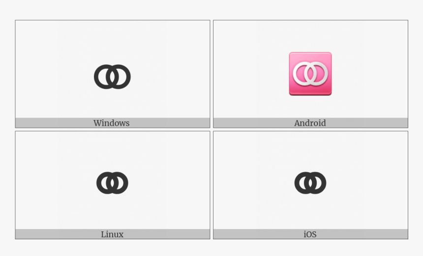 Marriage Symbol On Various Operating Systems - Circle, HD Png Download