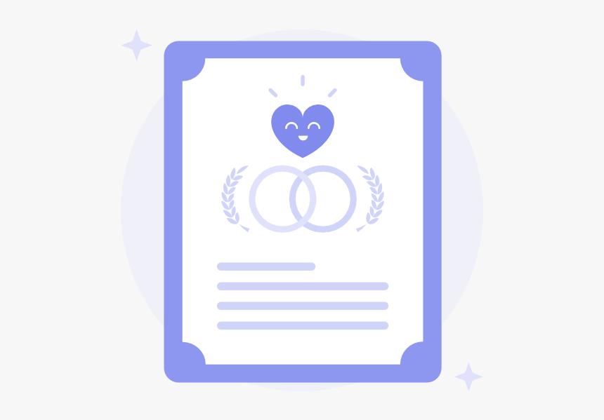Marriage Certificates - Illustration, HD Png Download