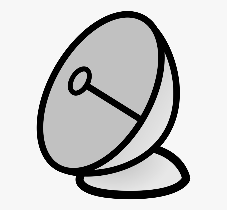 Transparent Satelite Png - Parabolic Antenna, Png Download