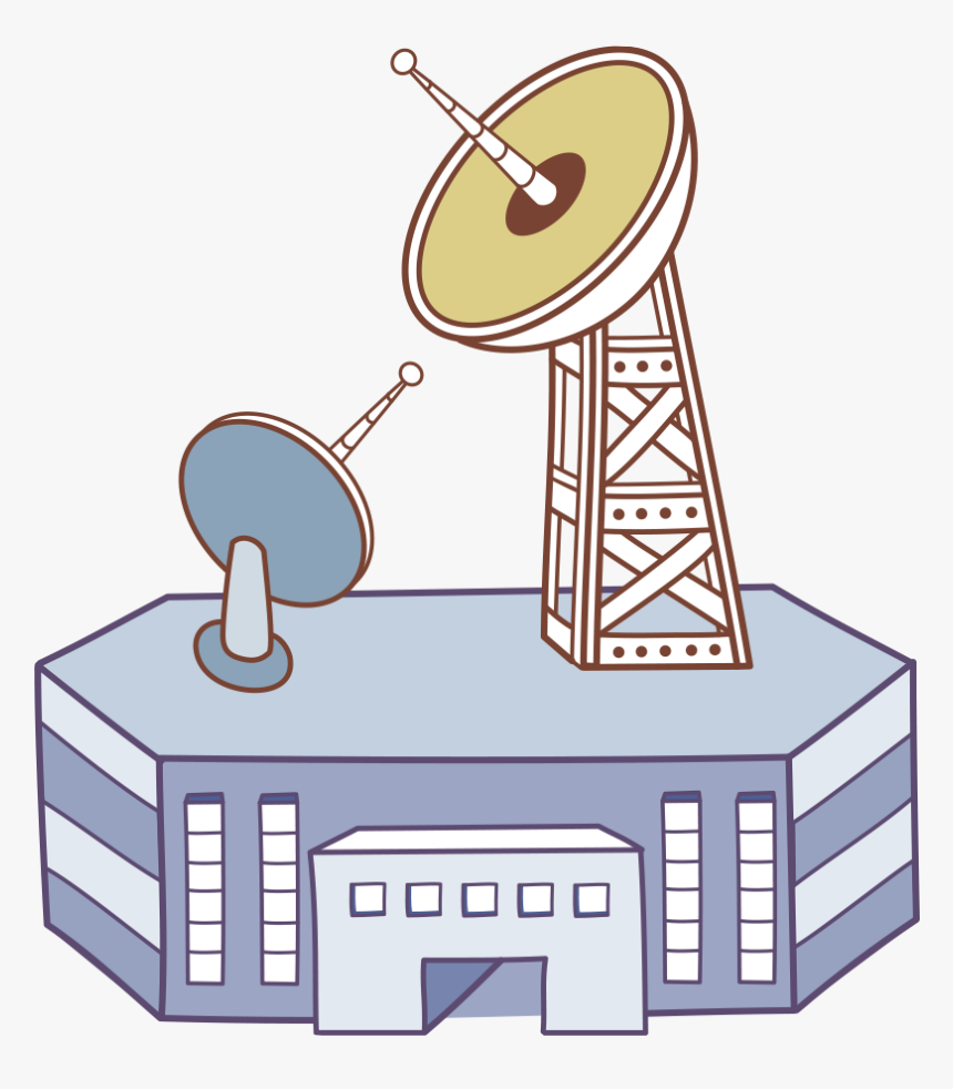 Satellite Clipart Tv Station , Png Download - Broadcasting Clipart, Transparent Png