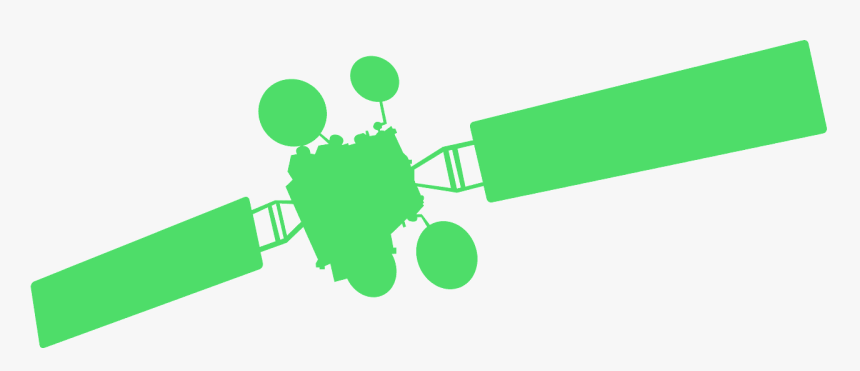 Silhouette Satellite, HD Png Download