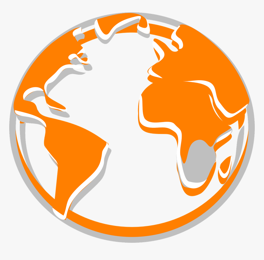 Globe Logo Black And White, HD Png Download