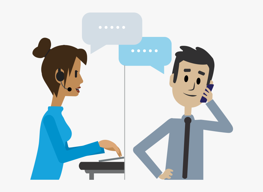 Clip Art Freeuse Library Buy Clipart Buyer Seller - Clipart Telephone Conversation, HD Png Download