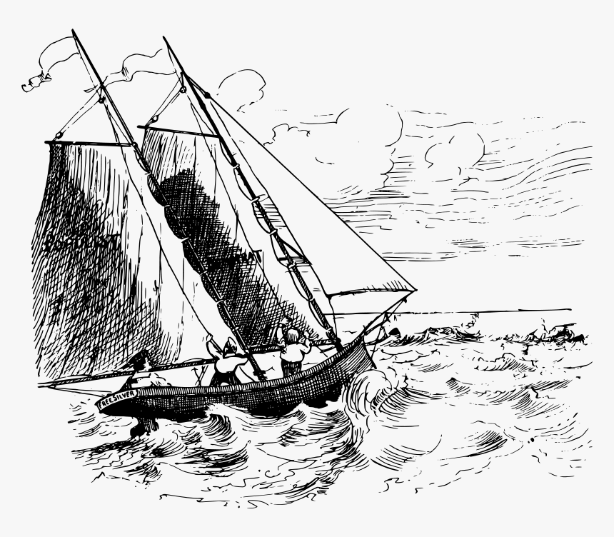 Yacht Sea - Jacht Rysunek, HD Png Download