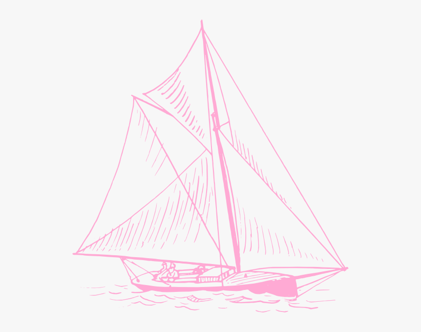 Sailboat Pink Png, Transparent Png