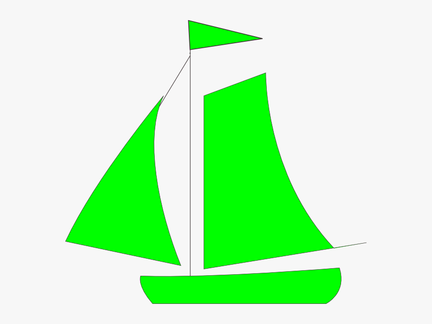 Sail Boat Clip Art - Boat Clip Art Blue, HD Png Download