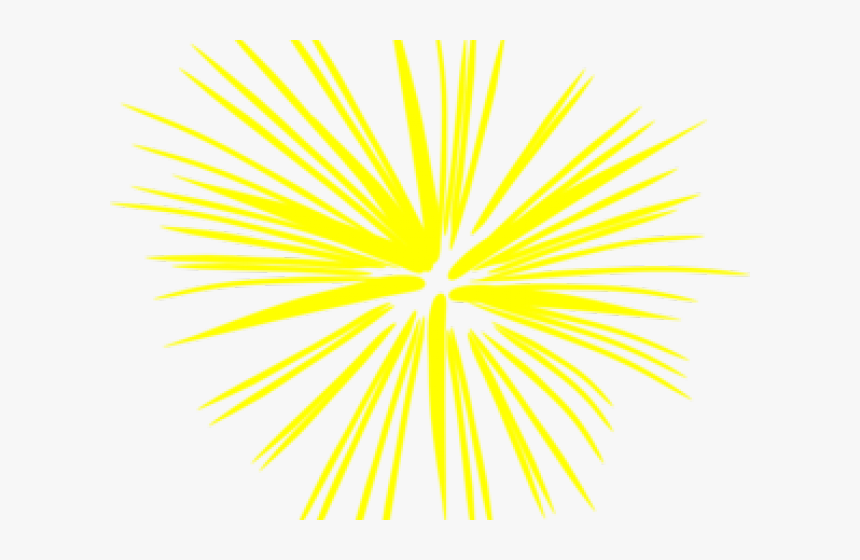 Fireworks Clipart Yellow - Fireworks Clip Art, HD Png Download